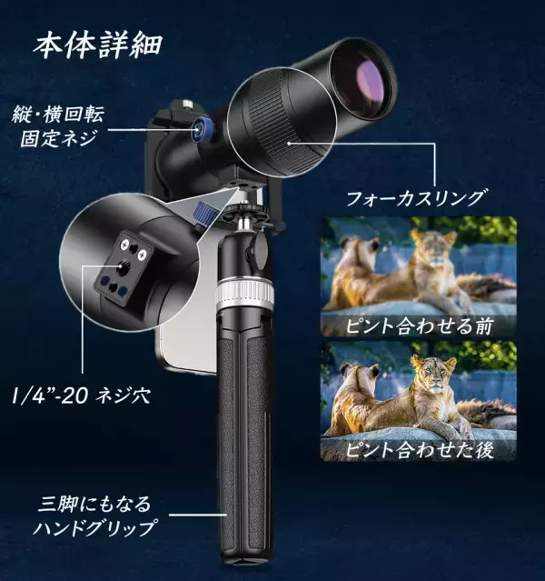 遠くからでも子どもの表情がクッキリ見える30倍望遠レンズ「APL-30x」をMakuakeにて2月8日に先行販売開始！