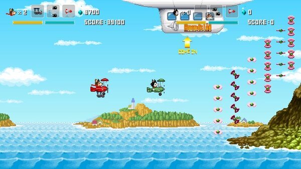 可愛らしい外見とは裏腹にシリアスなテーマや本格的なレベルデザインのレトロ風シューティング「ホーギーヒューwithフレンズ」Steam版のストアページがオープン！