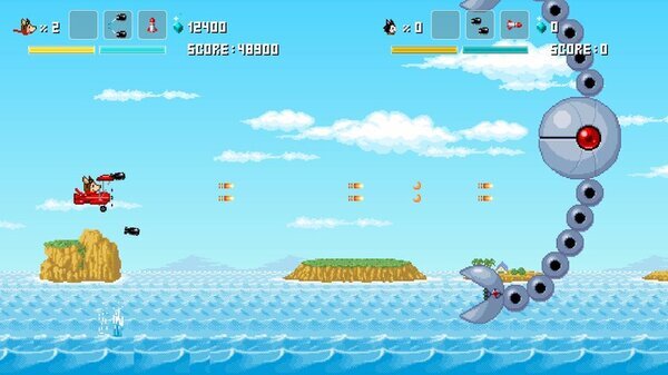 可愛らしい外見とは裏腹にシリアスなテーマや本格的なレベルデザインのレトロ風シューティング「ホーギーヒューwithフレンズ」Steam版のストアページがオープン！