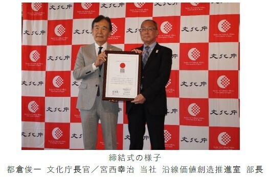 日本遺産オフィシャルパートナーシップを締結～日本遺産の魅力発信と沿線地域の活性化を目指して～