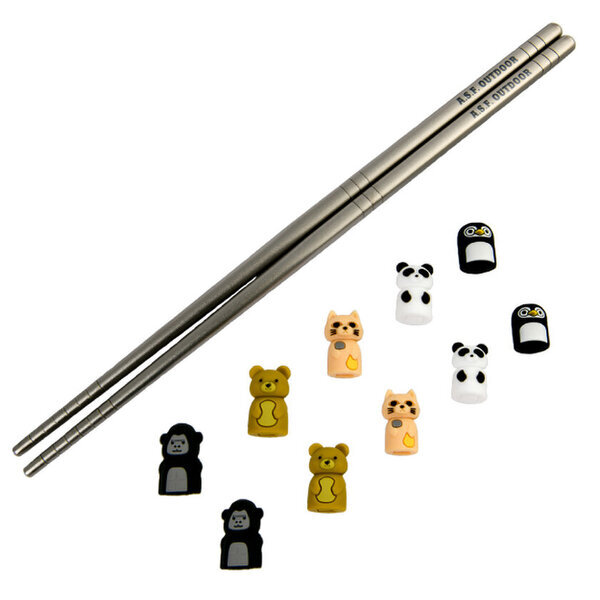 ファミリーやグループでのピクニック、キャンプで活躍！5種類の可愛いアニマルを選べる「アニマル箸キャップ」が「A.S.F.OUTDOOR」から販売開始