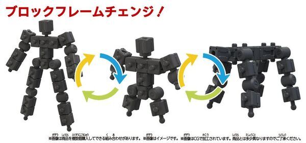 ブロック感覚で自由自在に組み立てられるフィギュアシリーズ『BLOCKCROSS (ブロックロス)』が新登場！