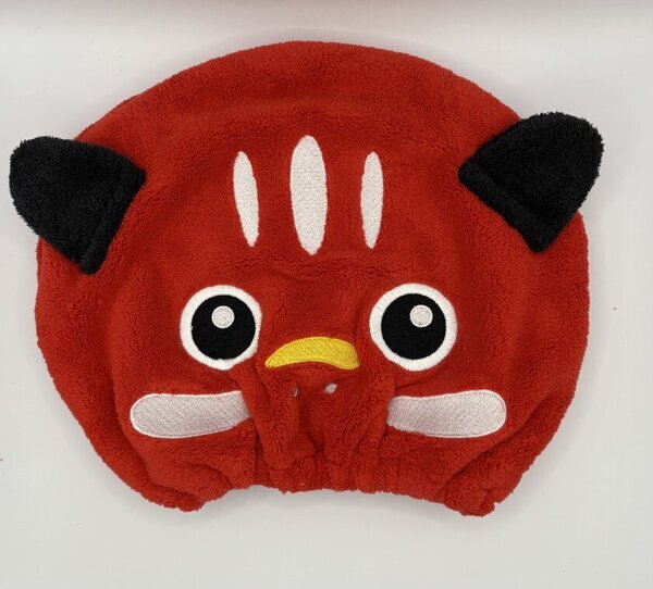 福島県の郷土民芸品である赤べこをモチーフにした「赤べこちゃんタオルキャップ」を2月25日発売　優れた吸水性と速乾性でヘアケアをよりスムーズにサポート！