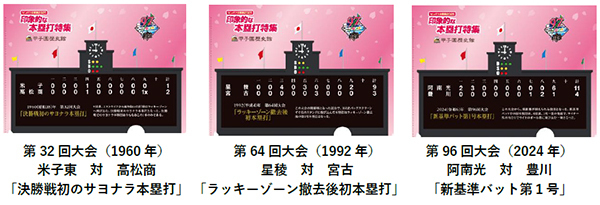 甲子園歴史館 企画展「センバツ企画展2025 印象的な本塁打特集」を開催