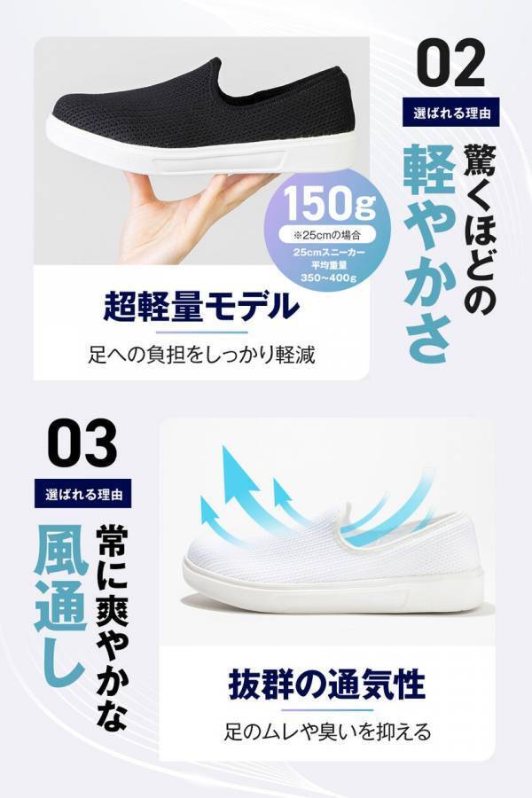 まるでオーダーメイド。日本人の足にフィットするスリッポン「AeroKnit Lite」、Amazonでの発売開始からわずか5日でベストセラーを獲得！