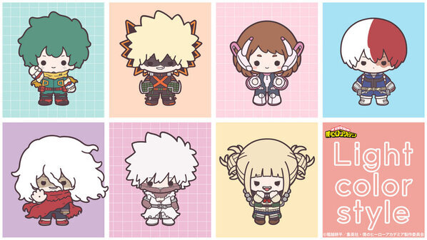 カラフルな私服姿のヒーローと敵“ヴィラン”が登場？！新規描き下ろしビジュアルグッズ『Light color style』が登場！