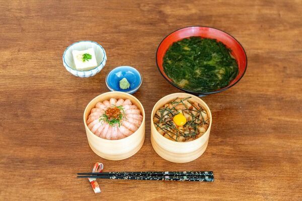 お食事処「濱の四季」、福井の海・山の幸を使用した新メニュー「若狭牛濱丼」「ふくい甘えび丼」を3/8より販売開始