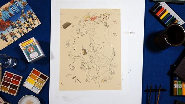 創業156年の印刷会社株式会社写真化学と創業274年の日本最古の絵具メーカー上羽絵惣株式会社がタッグを組み画家・丹羽優太の限定アートプリントを5月16日より販売