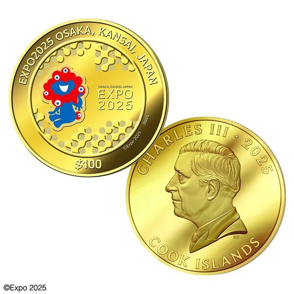 ミャクミャク 純金製カラー金貨、新発売！EXPO2025 大阪・関西万博を記念した希少発行の公式カラー貨幣です。