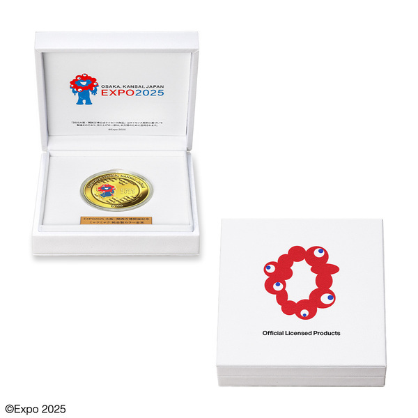 ミャクミャク 純金製カラー金貨、新発売！EXPO2025 大阪・関西万博を記念した希少発行の公式カラー貨幣です。
