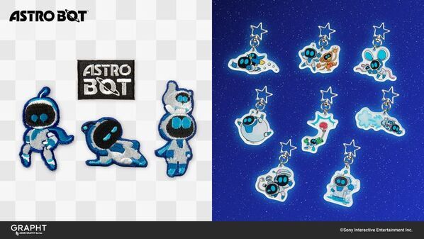 『ASOBI GRAPHT』から「PlayStation(TM)」や「どこでもいっしょ」「サルゲッチュ」「ASTRO BOT」の新作刺繍アイテムなどがラインアップ　～JR品川駅で3月24日(月)から開催するポップアップストアで先行販売開始～