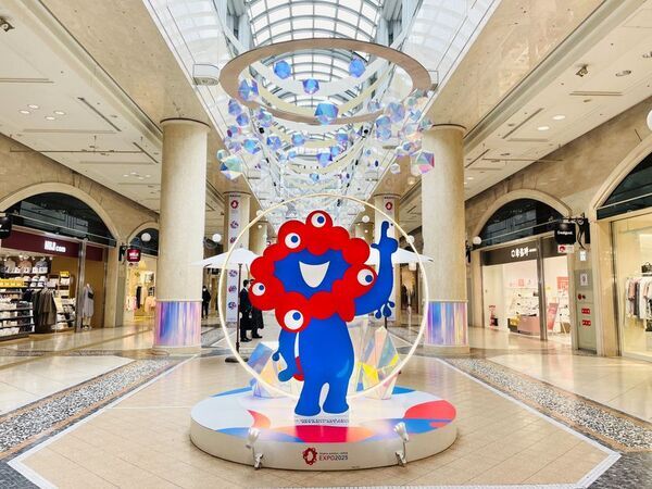 大阪 梅田の地下街「ディアモール大阪」にて大阪・関西万博の応援ブースを展開！