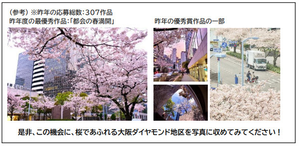 「大阪ダイヤモンドフェスタ2025 ～Spring～」を3月24日（月）～4月13日（日）に開催します～「第9回 大阪ダイヤモンド地区さくらフォトコンテスト」や 現地イベント「春の宴」を開催～