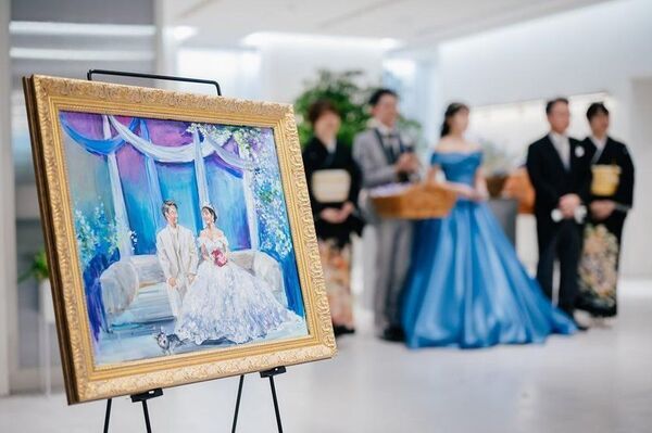 挙式や披露宴をリアルタイムで描き上げる「ライブ・ウェディング・ペインティング」　5周年記念「プレゼントキャンペーン」を5月1日から実施