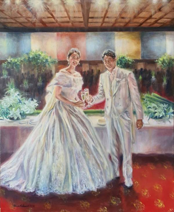 挙式や披露宴をリアルタイムで描き上げる「ライブ・ウェディング・ペインティング」　5周年記念「プレゼントキャンペーン」を5月1日から実施