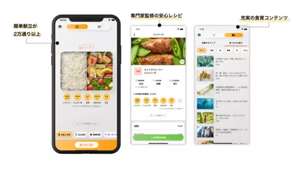 献立づくり×食育が楽しくなるアプリ「チョイスごはん」3月25日リリース！