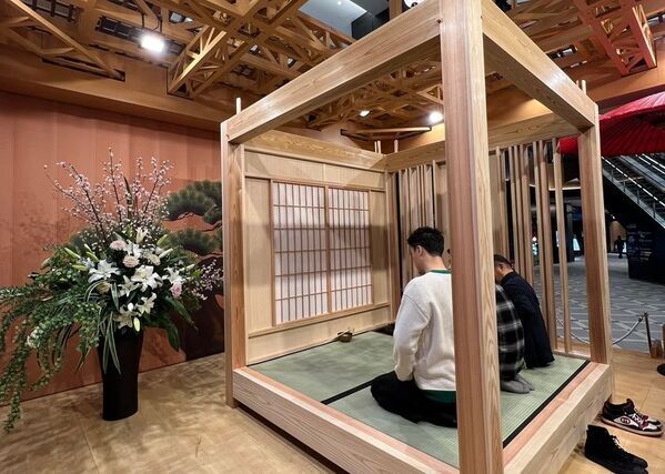 1時間で組み立て・解体！サステナブルな組み立て式の茶室「世界を旅するモバイル茶室」をおすそわけマルシェで特別展示