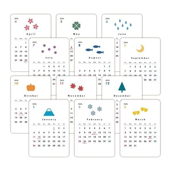 研文社『ミニ卓上ECOカレンダー』をECサイトにて販売開始　2025年4月始まり！年度切替や新生活のお供に