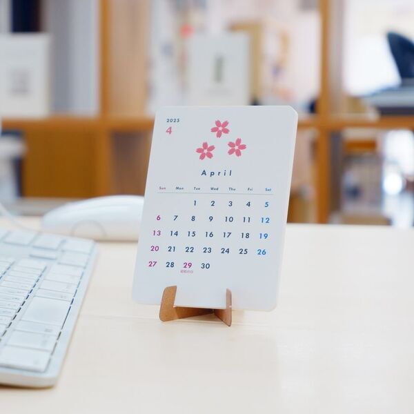 研文社『ミニ卓上ECOカレンダー』をECサイトにて販売開始　2025年4月始まり！年度切替や新生活のお供に