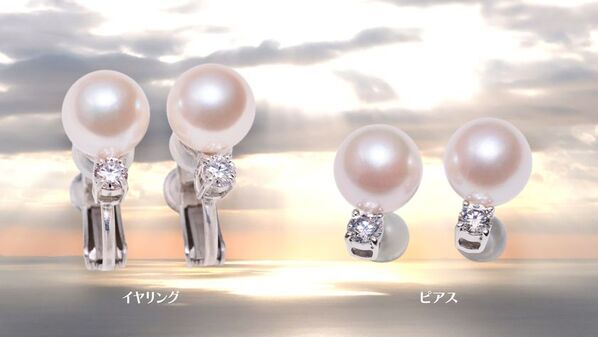 華やかな照りのアコヤ真珠と美しく輝くモアサナイトの煌めきジュエリー4種類をMakuakeにて4月8日から5月11日迄の期間限定、数量限定で販売