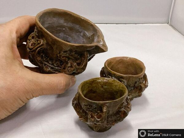 新潟市の老舗ろうそく店にて“縄文・火焔型土器”のぐい呑み・湯呑み・カップ・ビアグラスを4月より販売予約開始！