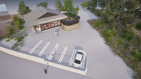 富士河口湖町でFSXの世界観を体現する地域に開かれたカフェテラス『Expression』を2025年夏開業