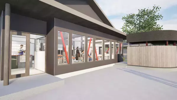 富士河口湖町でFSXの世界観を体現する地域に開かれたカフェテラス『Expression』を2025年夏開業