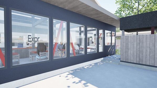 富士河口湖町でFSXの世界観を体現する地域に開かれたカフェテラス『Expression』を2025年夏開業