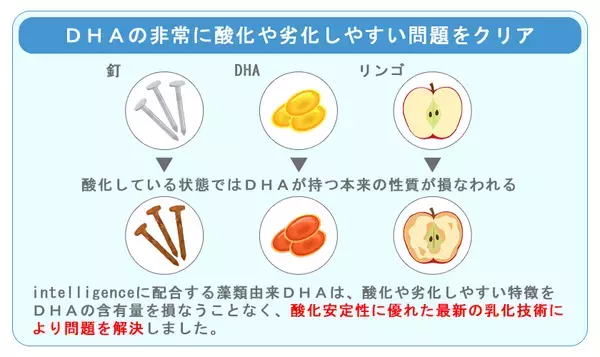 【リニューアル新発売】次世代の藻類由来DHAサプリメントで、ワンランク上の勉強、仕事を目指す方に『intelligence』