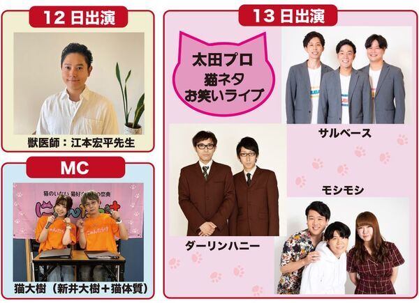 猫好きさんの祭典『にゃんだらけ18』が4/12、13に開催！270以上の出展ブースや、シニア猫のよりよい生活を考えるトークショー、猫ネタお笑いライブなど、“猫愛”満載の2日間！