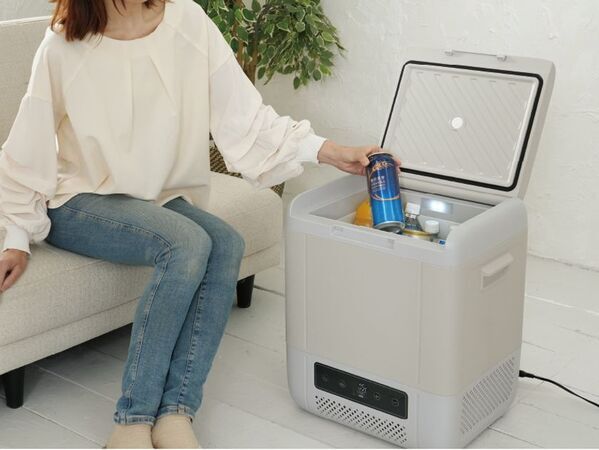 アウトドア・真夏の買い物・セカンド冷蔵庫などマルチに活躍！　車内でも使えるコンプレッサー式「どこでも冷凍・冷蔵庫」2種類を5月上旬に発売
