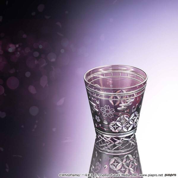 「初音ミク」と伝統工芸「江戸切子」の大好評コラボ第4弾！『千本桜』の世界観を表現した、浪漫あふれるモダンな江戸切子が登場