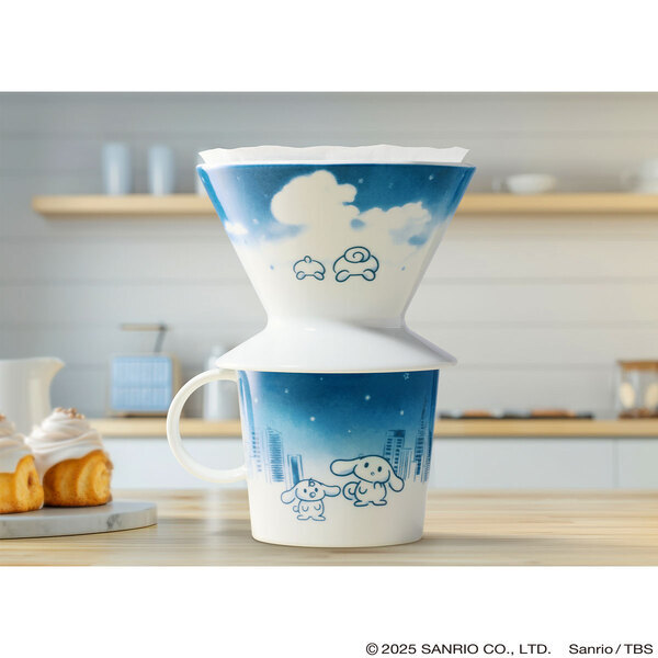 忙しい朝も、コーヒーを淹れてほっとひと息“ご自愛”タイムに♪『I.CINNAMOROLL』のコーヒードリッパー＆マグセットが登場！