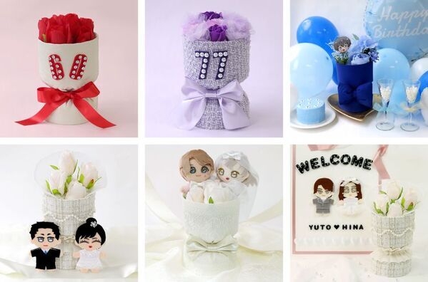 推し活や大切な人のプレゼントにも大活躍、新しいクラフト「ファンファンブーケ」が実用新案取得！