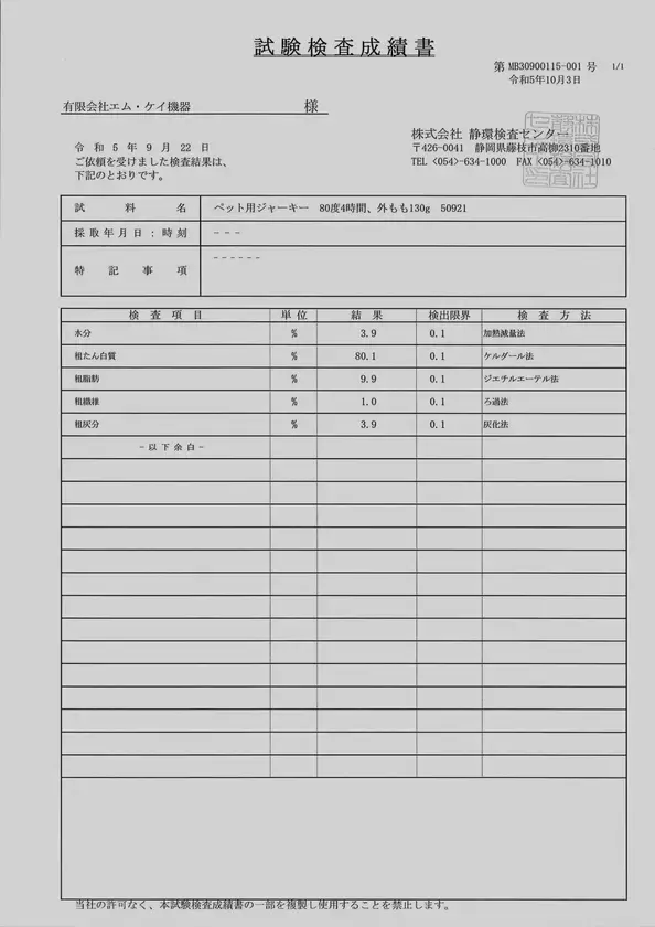GW到来！ワンちゃんとのお出掛けシーズンに向けて！愛犬用おやつ「愛鷹山麓鹿肉ジャーキー」の販促強化を実施