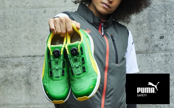 PUMA SAFETY、JAPAN ATHLETICシリーズGLIDEにDISCタイプ登場　個性豊かなグリーンと王道のブラック、2色をラインナップ