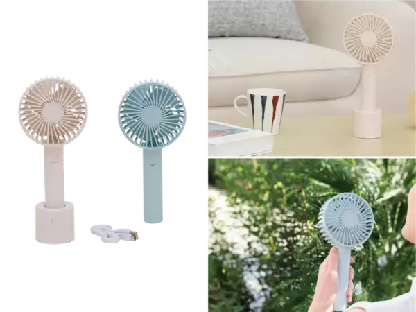 ユアサプライムス、冷却プレート付きやスマホスタンド付き、ハンズフリータイプなど5タイプのハンディファンを発売