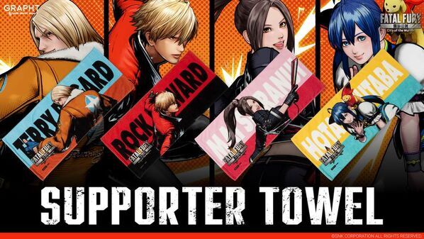 ASOBI GRAPHT、格闘ゲーム「餓狼伝説」「THE KING OF FIGHTERS」と初のコラボ決定競技シーンを彩るサポータータオルやキャンバスアートボードをリリース