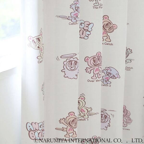 エンジェルブルーのキャラクターたちが日常にときめきを添えるカーテンシリーズ第1弾を発売