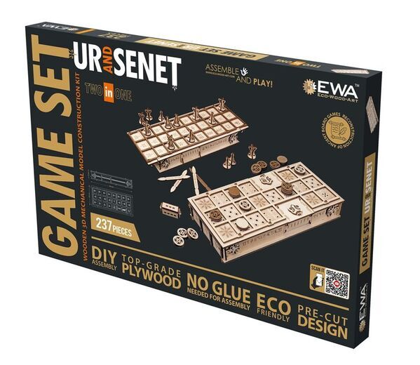 ツタンカーメンも遊んだスゴロク！？古代ボードゲームを組み立てて遊べる木製キット「ウル＆セネト」がMakuakeにて4月27日より先行販売開始！