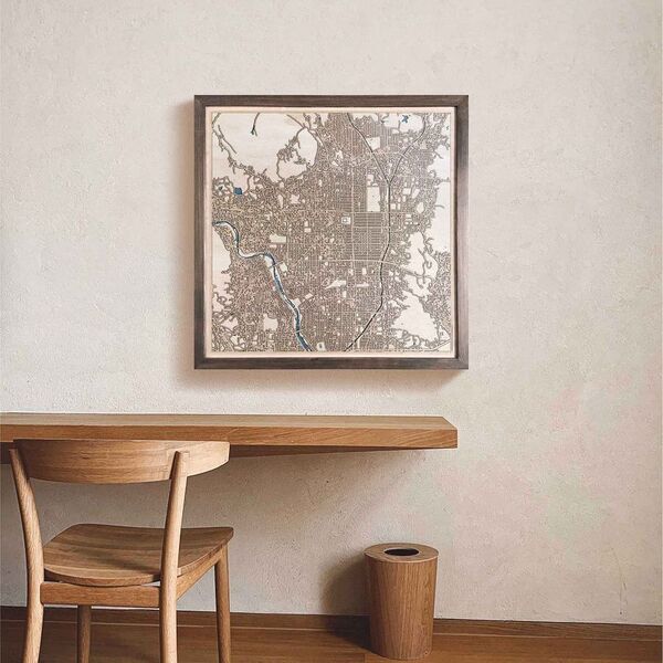 思い出の場所をインテリアに。オーダーメイド対応の3D木製地図「CityWood」がMakuakeにて4月29日より先行販売開始！