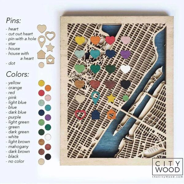 思い出の場所をインテリアに。オーダーメイド対応の3D木製地図「CityWood」がMakuakeにて4月29日より先行販売開始！