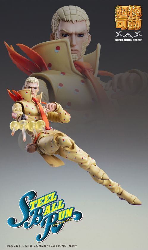 メディコス・エンタテインメントが放つ人気シリーズ【超像可動】『ジョジョの奇妙な冒険』より「スタープラチナ Ver.CLEAR & GOLD」「虹村形兆＆バッド・カンパニー」「ウェカピポ」が登場！！