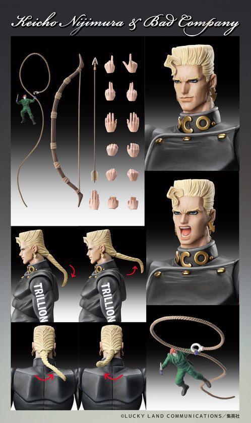 メディコス・エンタテインメントが放つ人気シリーズ【超像可動】『ジョジョの奇妙な冒険』より「スタープラチナ Ver.CLEAR & GOLD」「虹村形兆＆バッド・カンパニー」「ウェカピポ」が登場！！