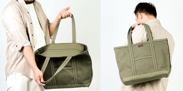 数量限定で再販！希少な極厚の国産2号帆布を使った存在感と力強さを感じる迫力のトートバッグ　6月8日までクラウドファンディング実施