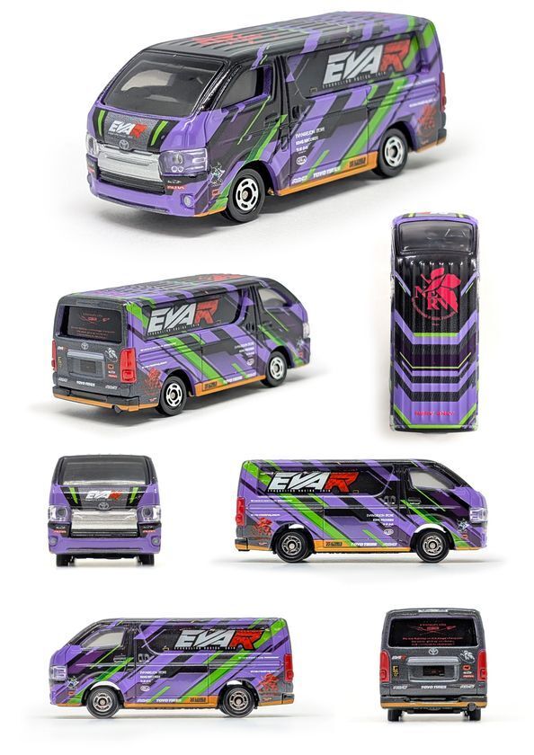 トミカよりエヴァンゲリオンレーシング「エヴァRT初号機 トヨタ ハイエース」が登場！！