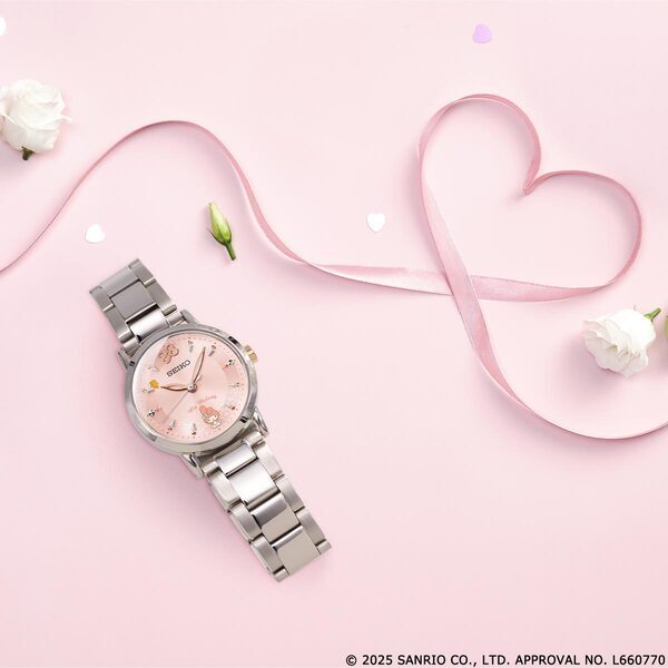 マイメロディのかわいい姿に、時間を見るたび癒される！マイメロディ50周年を記念して、セイコーとコラボした腕時計が登場！