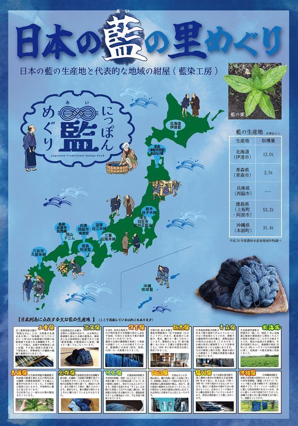 全国各地から選りすぐりの藍染め作品が集結！「にっぽん藍めぐり」ハンズ新宿店にて5月21日～6月4日開催