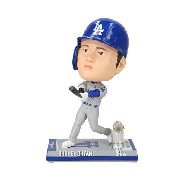 大谷翔平選手のワールドシリーズ優勝記念ボブルヘッドが登場！世界限定7,000個！トロフィー＆チケット台座付き商品を5/23発売