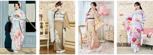 モデル・女優の林芽亜里が振袖をプロデュース！ジョイフル恵利、新ブランド「コフレドゥブーケ」をリリース